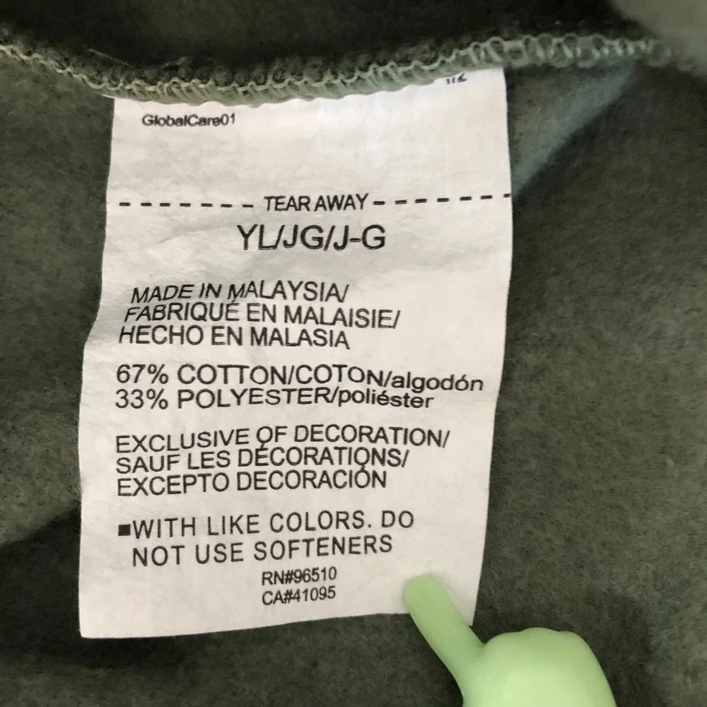 Under Armour Pullover‎ Youth Large Green Two Tone 1/2 Zip Logo Kangaroo Pocket
